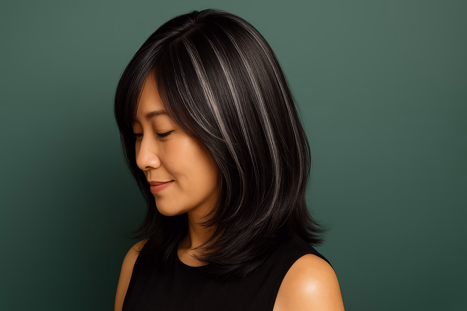 professional highlighting ombre balayage gray hair